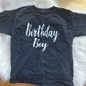 Birthday Boy Tee Shirt - black - boy size 5